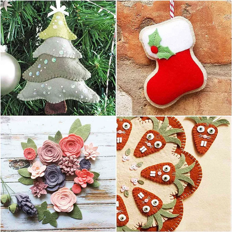 

YWDZ-200 шт. квадраты из фетровой ткани DIY ремесленные изделия из фетра разные цвета текстильные нечеткие ткани для шитья скрапбуков