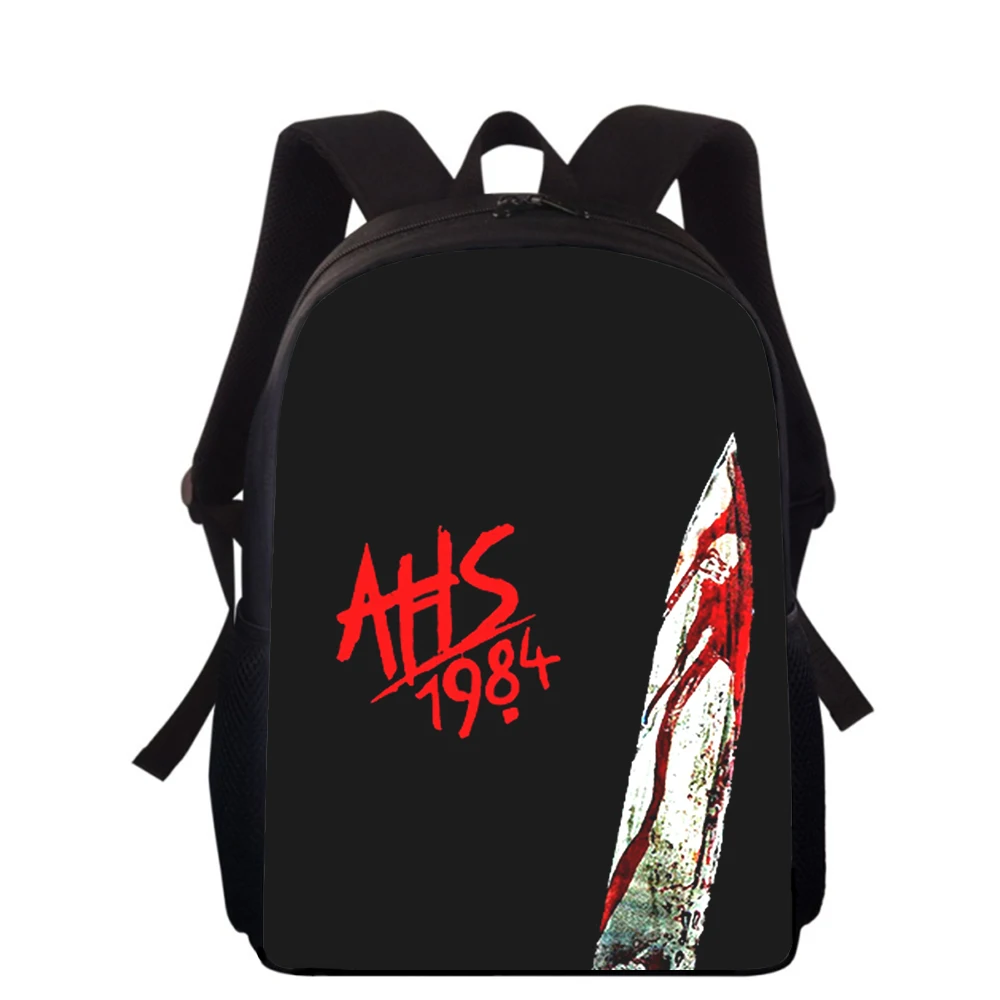 American Horror Story 1984 15” 3D Print Kids Backpack Primary School Bags for Boys Girls Back Pack Students School Book Bags