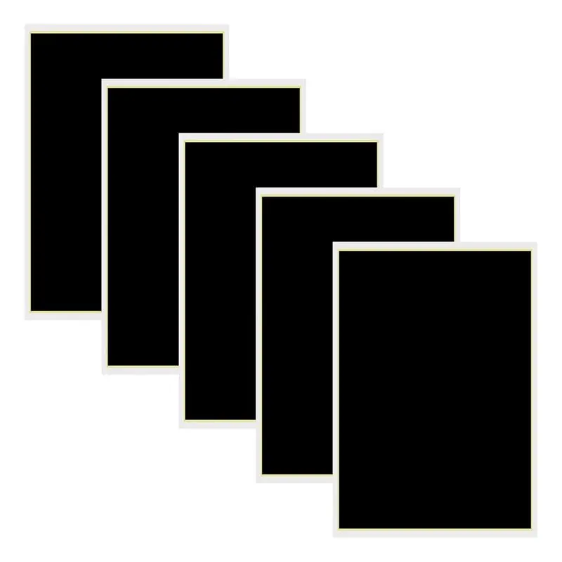 

Lightweight 5 Pcs Laserengraving Marking Paper 15X10.63 In Black Laserdimming Papers For Fiberlaser Marking And Engraving