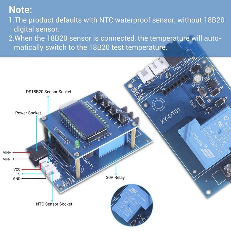 Promotion! 3X XY-DT01 Digital Temperature Controller -40-110°C Digital Micro-Digital Thermostat With LCD Display