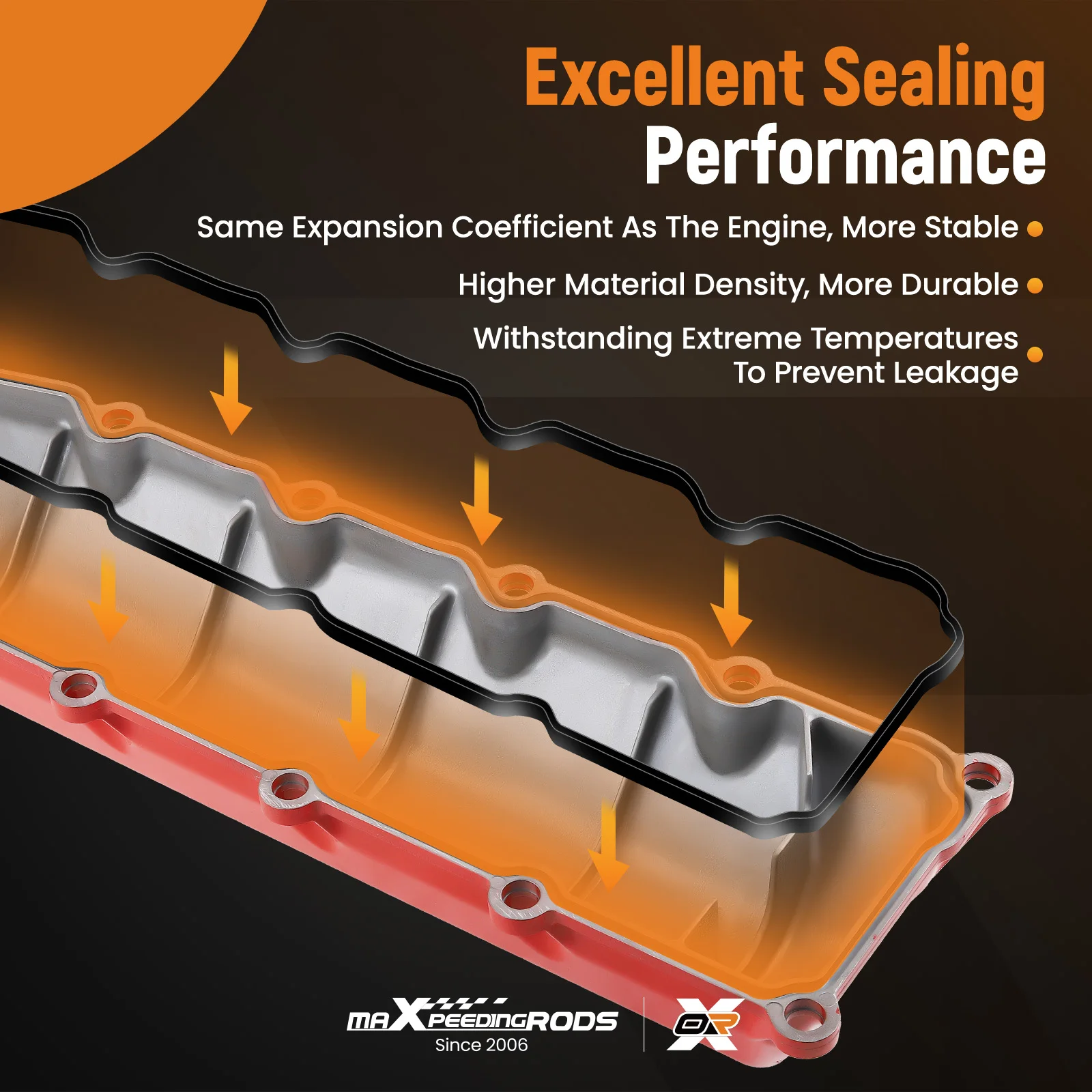 Coperchio valvola motore in alluminio + guarnizioni per Dodge Ram 1500 4.7L 2002-2007 264-929