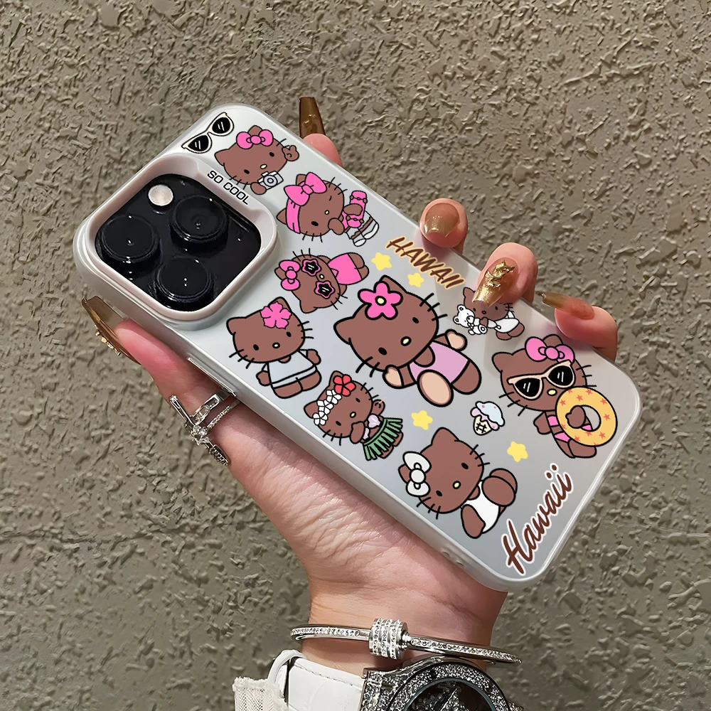 Beach Hello Kittys Case for OPPO Realme 5 8 8i 9i 10 11 Pro C12 C15 C20 C21Y C31 C33 C35 C53 C55 5G Matte Shockproof Back Cover