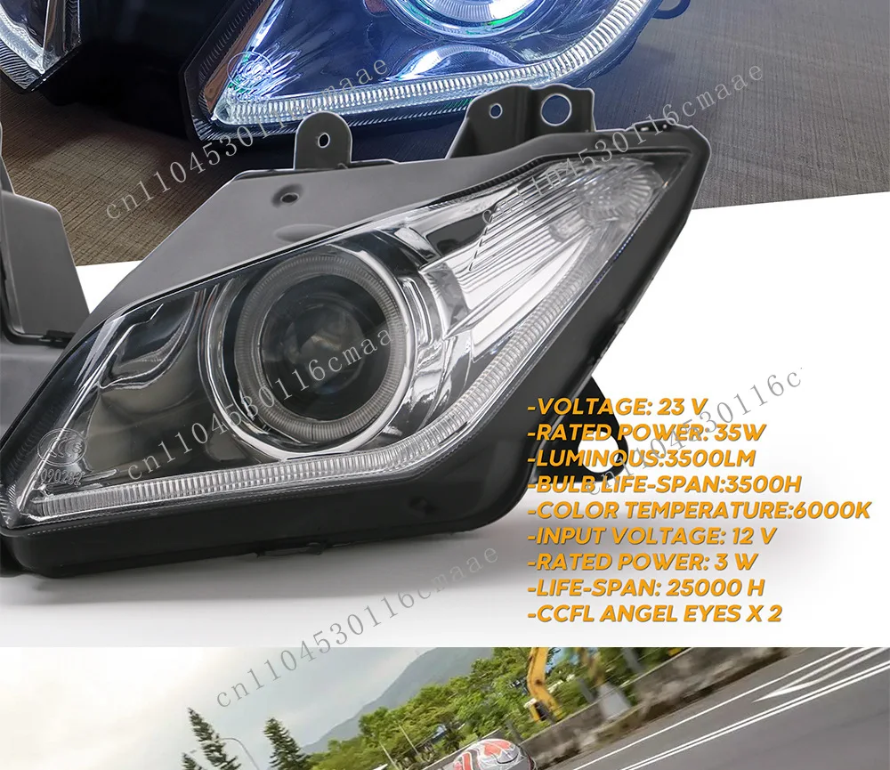 250 300 ZX6R ZX-6R Angel LED headlight assembly