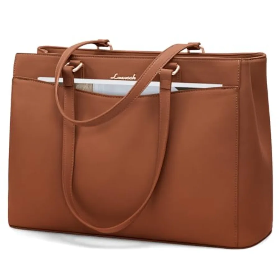 

Tote Bag for Women Work Laptop Bag Teacher Tote Bags Waterproof Leather Computer Bag Busess Laptop Purse Office Handbag Profess