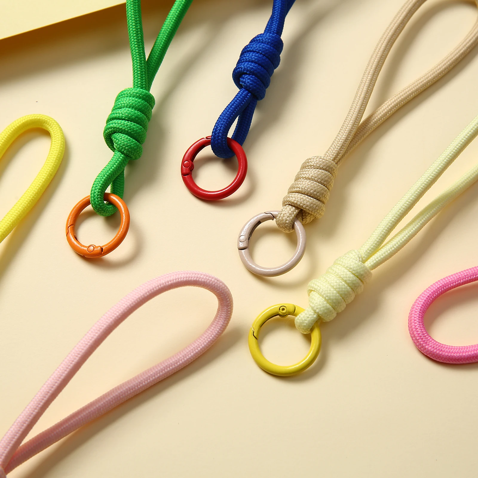 1/2/5/10/20 stücke Sweety Farbe Kreative Schlüsselbund Für Telefon Fall Frauen Anti Verloren Knoten Seil Strap Auto Schlüssel Ketten Diy Zubehör