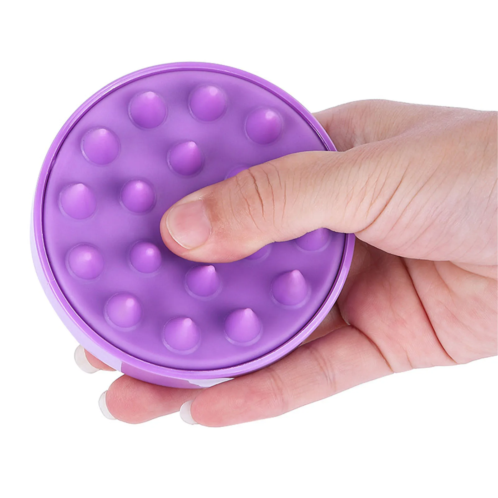 長い髪と柔らかいシリコーンの人間工学に基づいた頭皮のスクラバーとdandruffの除去のための角質除去剤を備えたヘアサリーブラシ