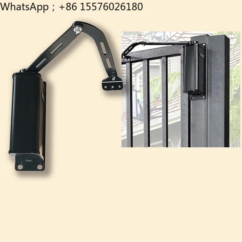 Electric closed door automatic door opener side-mounted curved arm type high-power motor community villa flat door opener