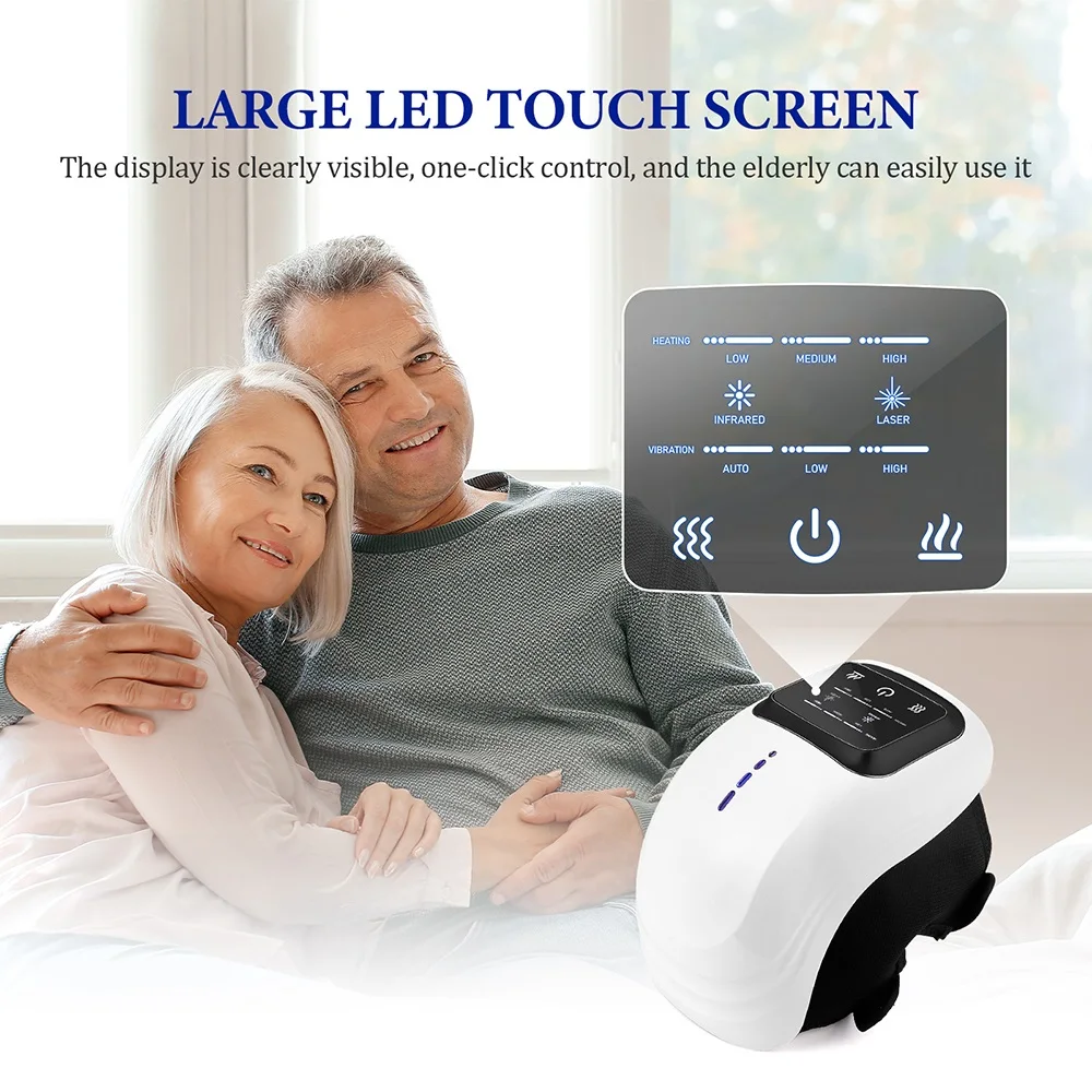 Foreverlily Smart Ginocchio Massaggiatore Vibrazione Pressione d'aria Macchina per massaggio al ginocchio Elettrico Gomito Spalla Ginocchio masajeador