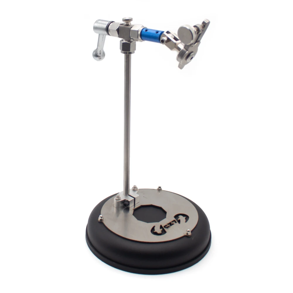 Rotary Fly Tying Vise Station Kit - Stainless Steel Hook Clamp for Fly/Jig/Micro Fishing