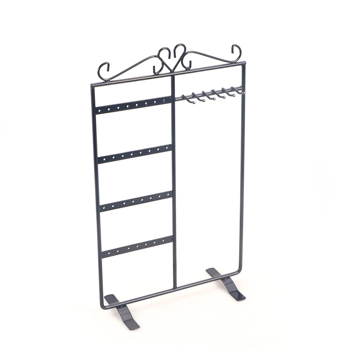 

Chic Jewelry Display Stand Black Minimalist Organizer Steady Bracelet Holder Storage Solution Earrings Necklace Rack