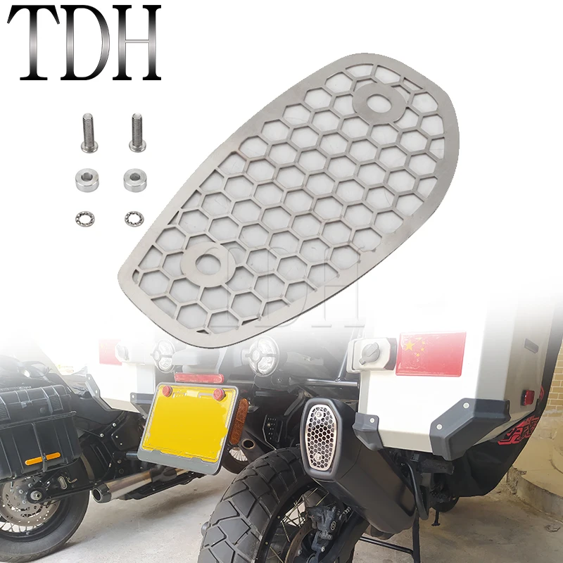 Motorcycle Exhaust Pipe End Cap Grill Mesh Cover For Harley Pan America 1250 RA1250 S RA1250S 2021-up Muffler Protector Guard