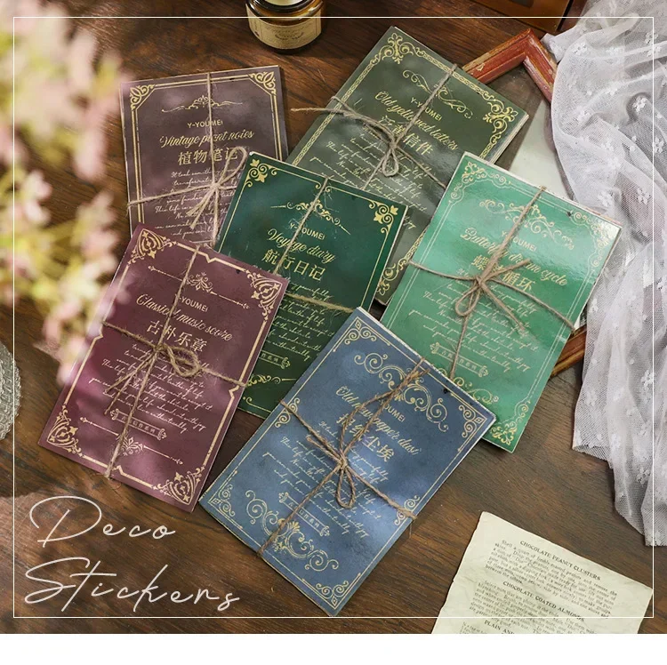 30 Blatt klassische Retro-Buchstaben, Karten, Rosen, literarisches Scrapbooking, Junk-Journal, dekorative Decoupage-Papiercollage – Detail 1