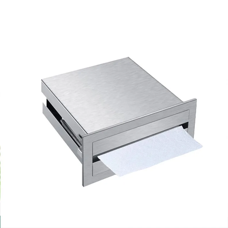 

Mirror back box, tissue holder, embedded, toilet paper, concealed, cardboard box