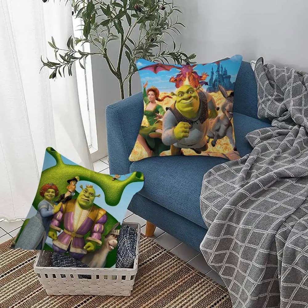 Cartoon Shrek Pillow Anime Pillow Sofa Bed Head Pillow Cover Cushion Cover Fashion