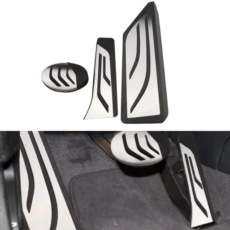 

Stainless Steel Car Pedals Accelerator Gas Brake Rest Pedal Cover for BMW X1 F48 X2 F39 1 2 Series F40 F45 F46 Accessories