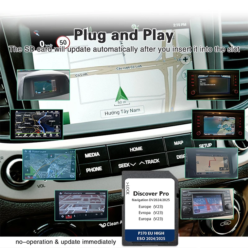 for VW Skoda Discover Media Pro MIB1 MIB2 Naving DV V22 Maps UK 64GB 510919866CC Europe Sat Nav SD Card 2024 Pro