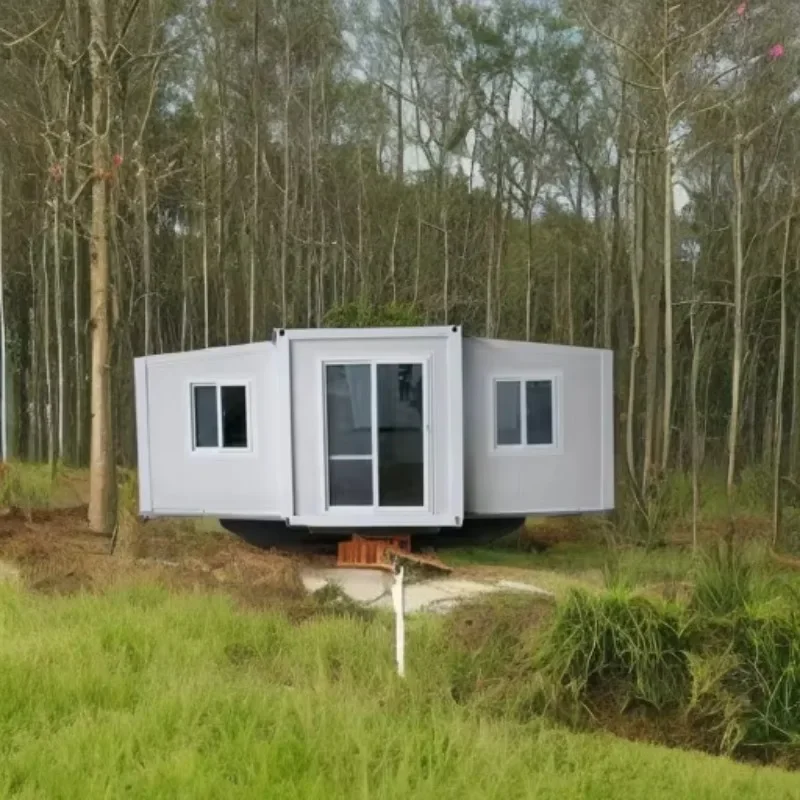 Giantsmade Small 20ft Expandable Container Cabin Portable Prefabricated Modular Homes Steel Material For Office Or Villa Use