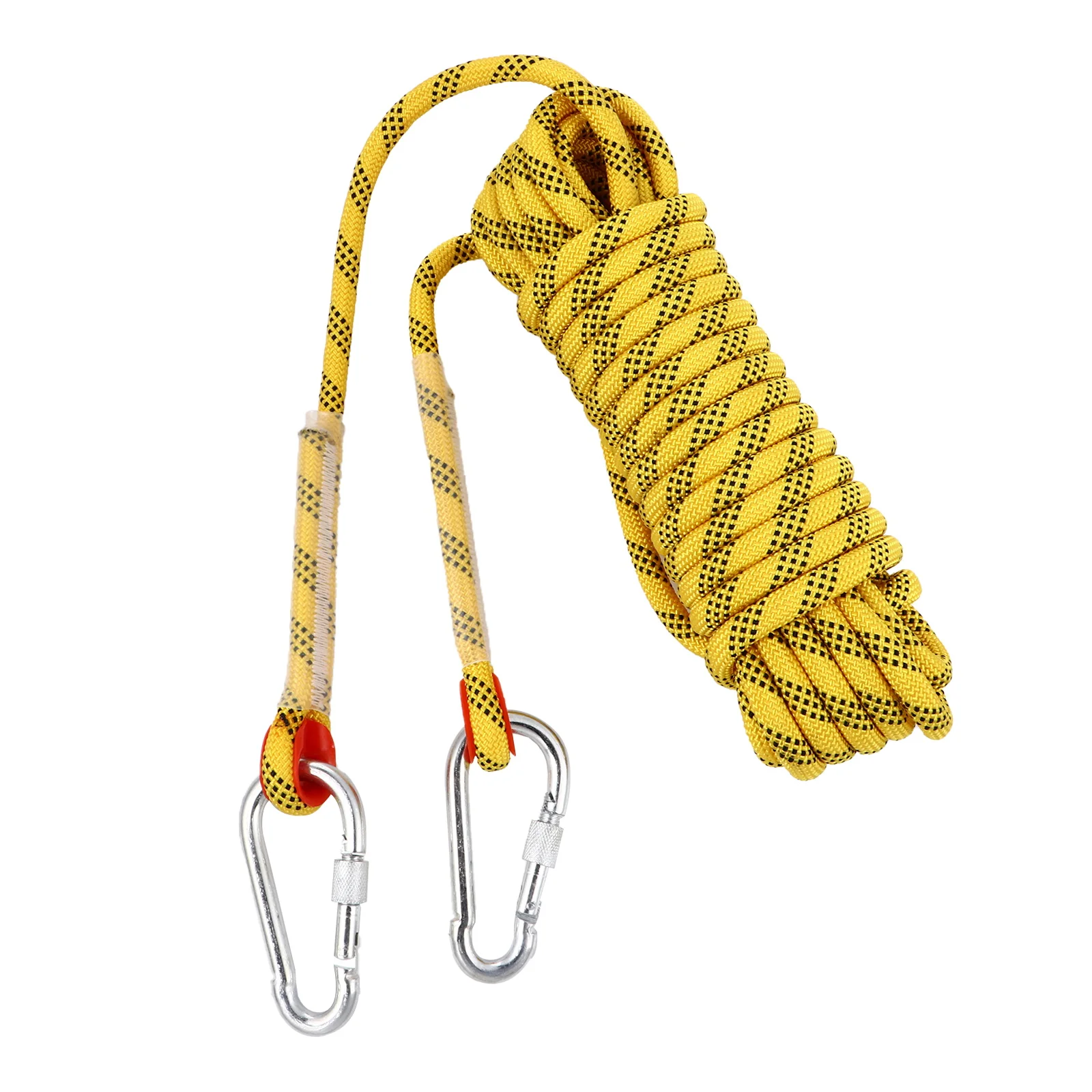 

10 M Climbing Rope Rappelling Cord Outdoor Harness Sling Safety Auxiliary Equipment Gear