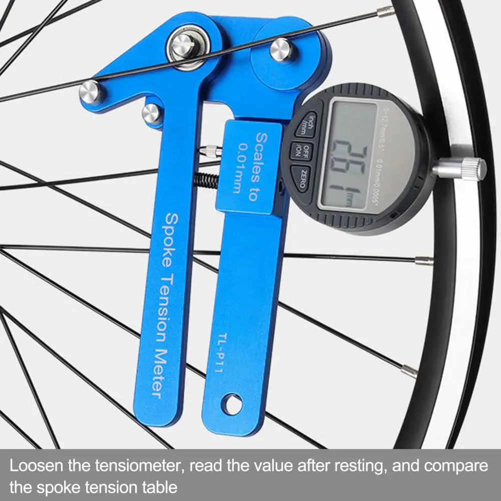 Lightweight Spoke Tension Tool Digital Bike Wheel Spoke Tension Meter for Mtb Road Bicycles Heavy Duty for Adjustment