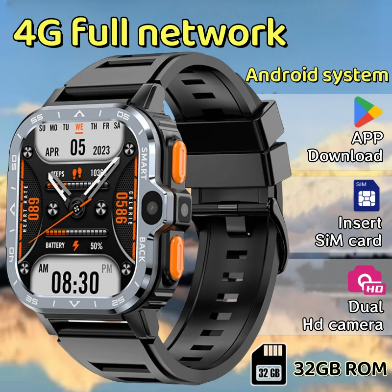 

Полная сеть 4G, умные часы Android PGD, 2,03-дюймовый экран высокой четкости, хранилище 8 ГБ + 128 ГБ, карта IM, Ual-камеры, Wi-Fi, GPS, NFC