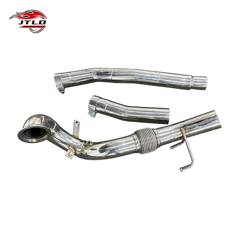 For 2016 Audi TT MK3 2.0 TFSI High Performance Downpipe Polished Stainless Steel Exhaust System