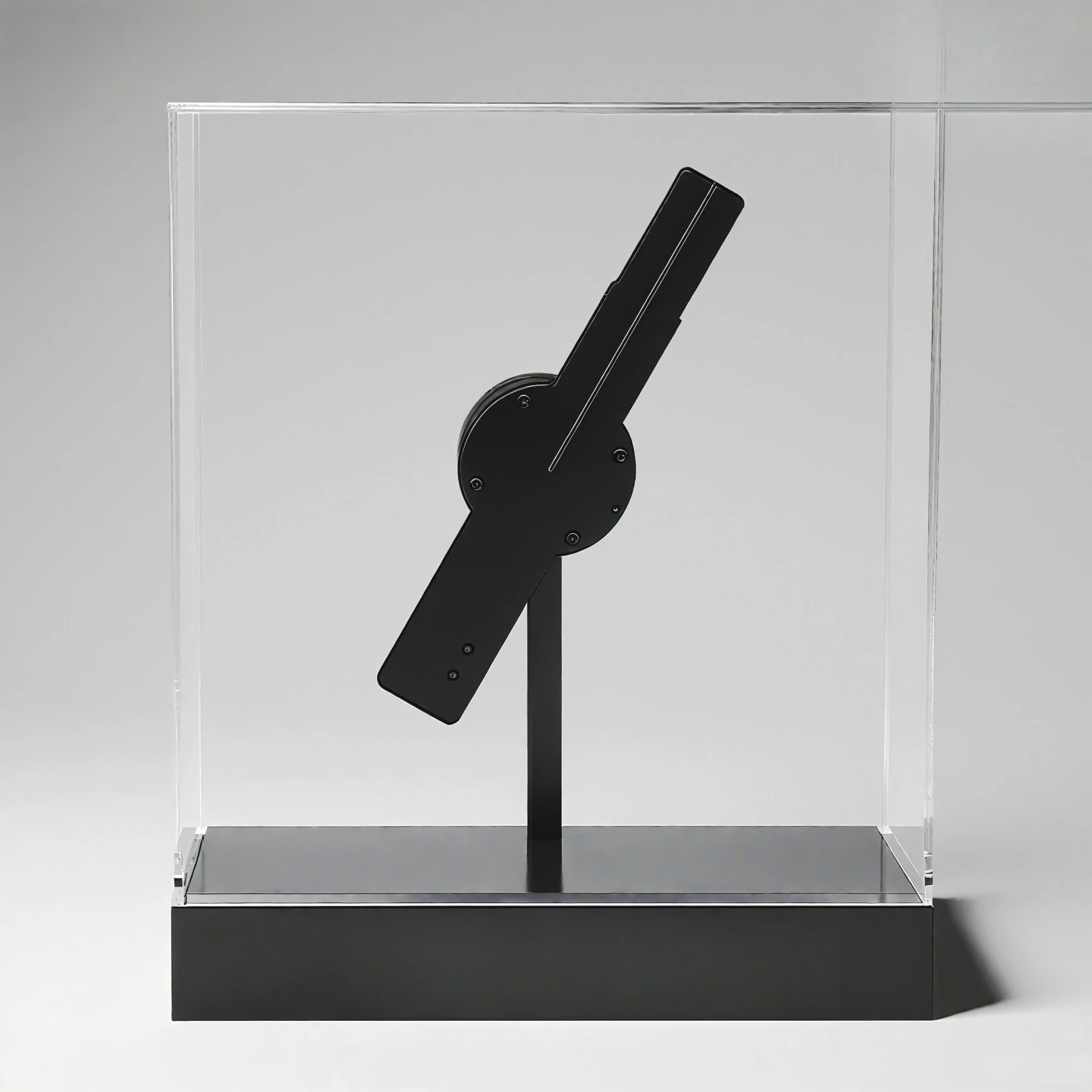 Desktop holographische 3D Projektionsventilator Animation Figur Aufbewahrung Display Box einzelne Acryl transparente Box