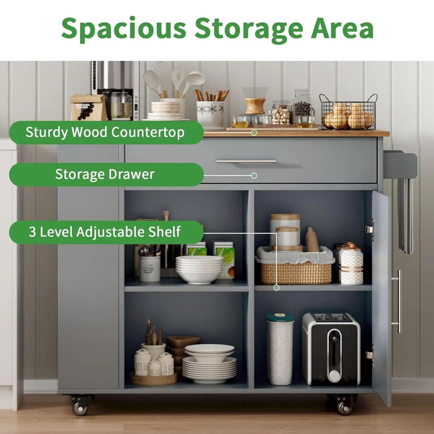 Thumbnail 4 - #1 Trending Kitchen Island Carts Right Now