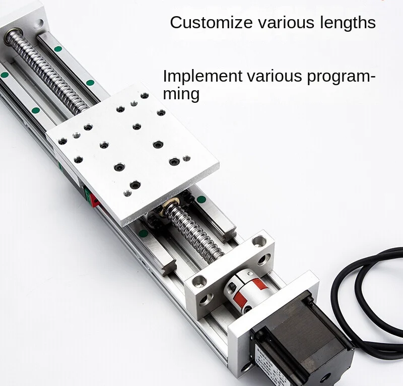 Sliding Table Screw Rod Linear Precision Guide Rail Cross Screw Module Step Electric Sliding Table Module