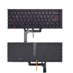 Replacement New Laptop with Backlight Red Keyboard for MSI GS65 GS65VR P65 WP65 WS65 PS63 GF63 PS42 MS-16Q1 Series