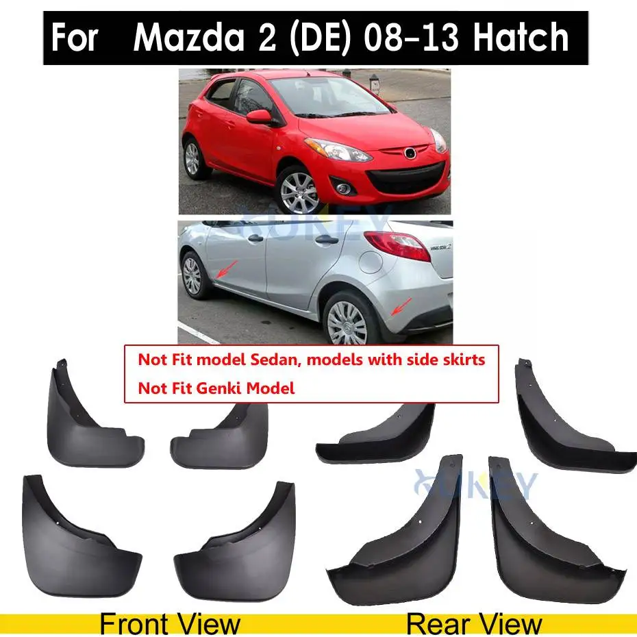Car Fender Mud Flaps For Mazda 2 DE Mazda 3 BL BM BP Mazda 6 GG GH GJ 2019 2020 Mud Flap Cover Side Skirts Splash Guard Mudflaps