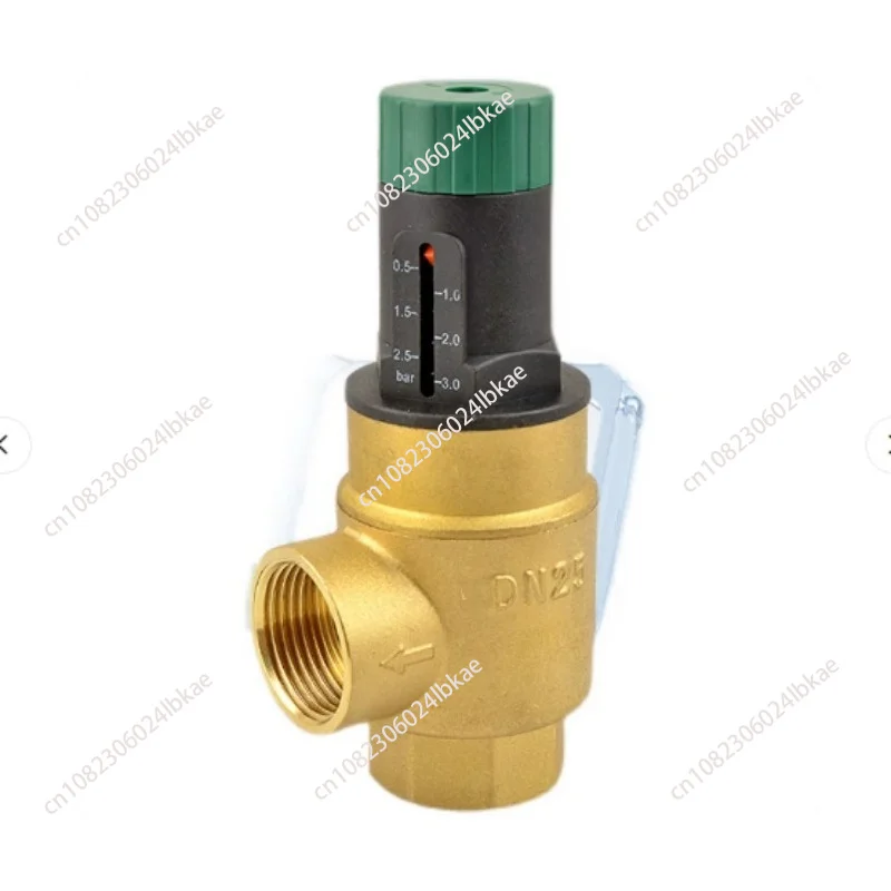 360-Degree Visible Differential Pressure Control Brass Bypass Valve for Air Conditioning/Heat Pump  15-50 0.3-3 bar