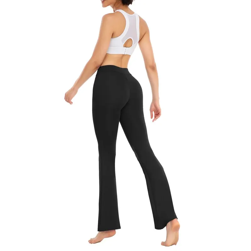 Women’s Bootcut Yoga Pants Flare Leggings for Women High Waisted Crossover Workout Lounge Bell Bottom Jazz Dress Pants