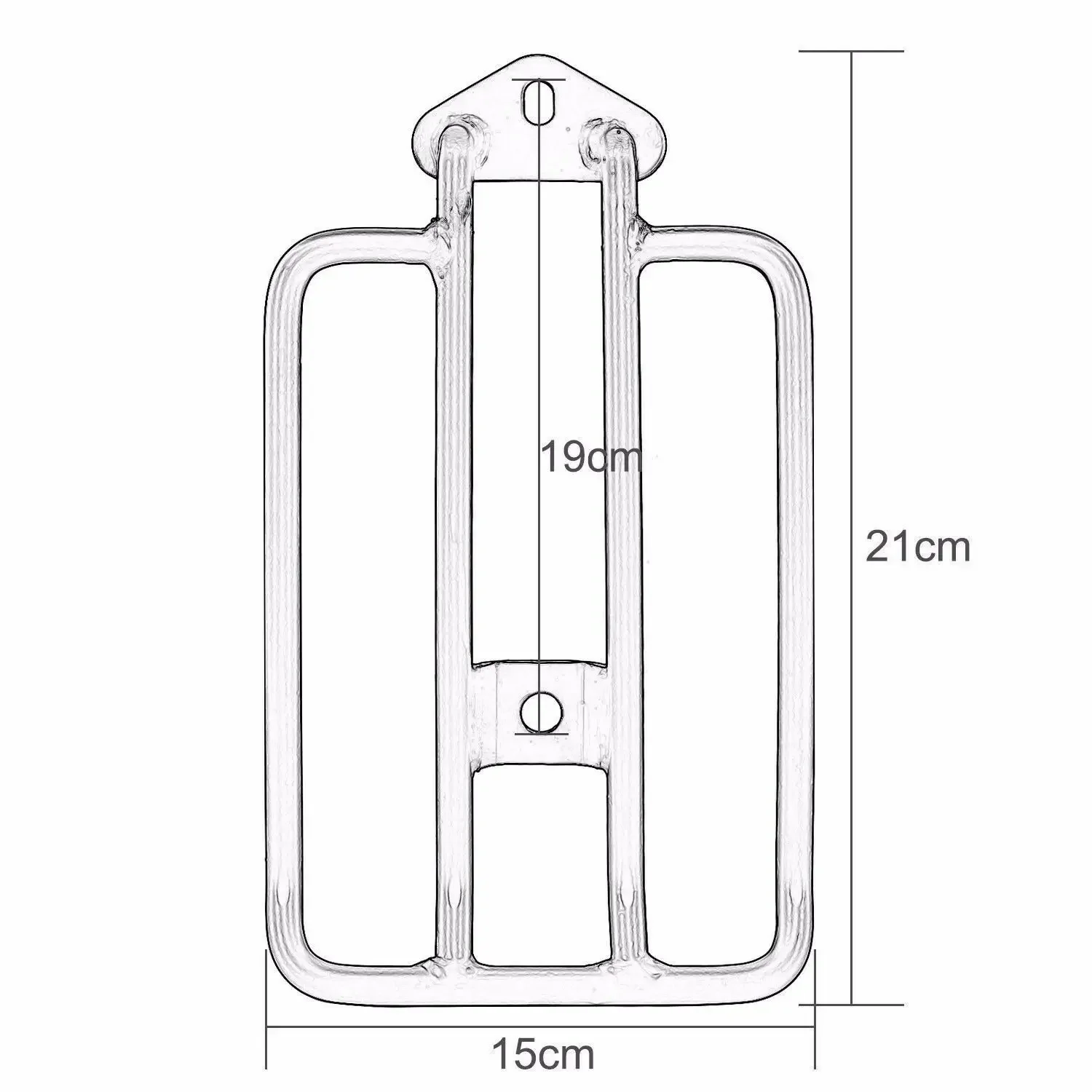 Zwart solo bagagedrager spatbordrek voor Harley Sportster XL Cruiser vanaf 2004