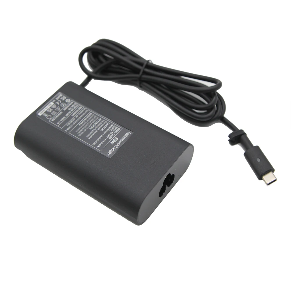 65W Type C Laptop Adapter for Dell Precision M4600 M4700 M4800 Alienware 13 R3 Charger Master G15 G16 DA180PM111