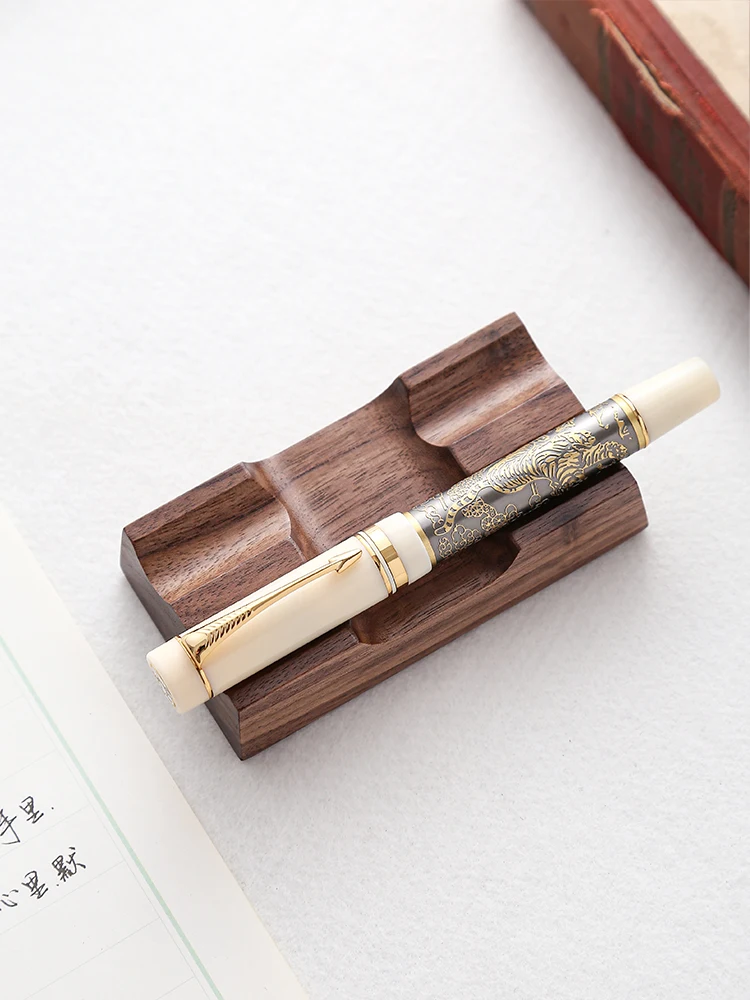 

Держатель для ручек из орехового дерева, настольный органайзер, канцелярские принадлежности для перьевой ручки, подставка для офиса, школьные принадлежности, настольные аксессуары