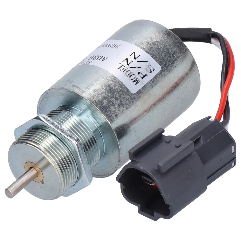 

12V Solenoid Valve Fuel Shut Off Steel Excavator Parts A036‑3175 For