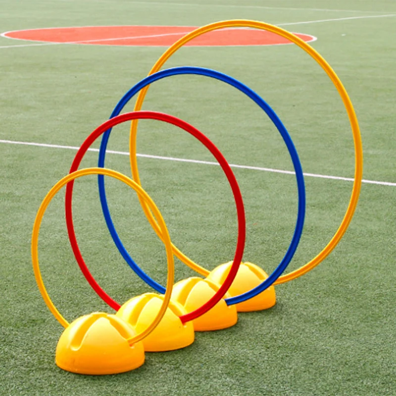 

30/40cm Plastic Toss Ring Football Soccer Agility Training Kids Educational Games Throw Ring Fitness Speed Training Hula Hoop