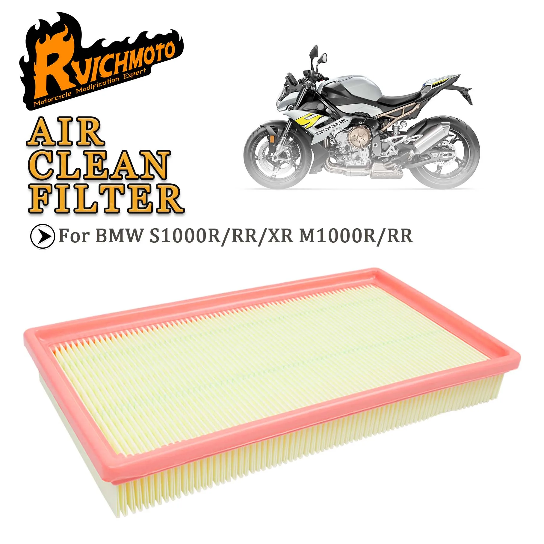 

Motorcycle Intake Engine Air Filter For BMW S 1000 S1000 R RR XR M1000 M 1000 R RR 2023 2024 Air Purification Element Cleaner