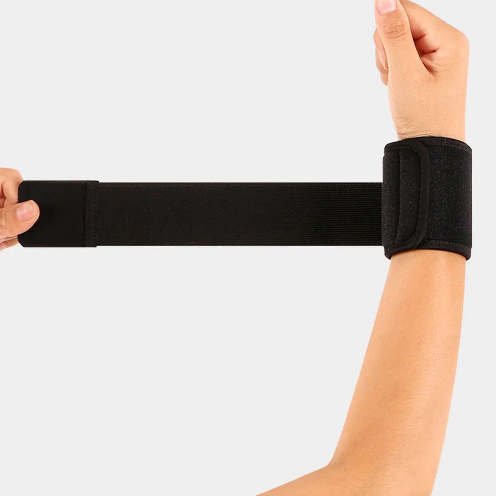 

2Pcs Compression Wrist Support Wrap Adjustable Black Wrist Brace Pain Relief for Arthritis Sprains Sports Fitness Hand