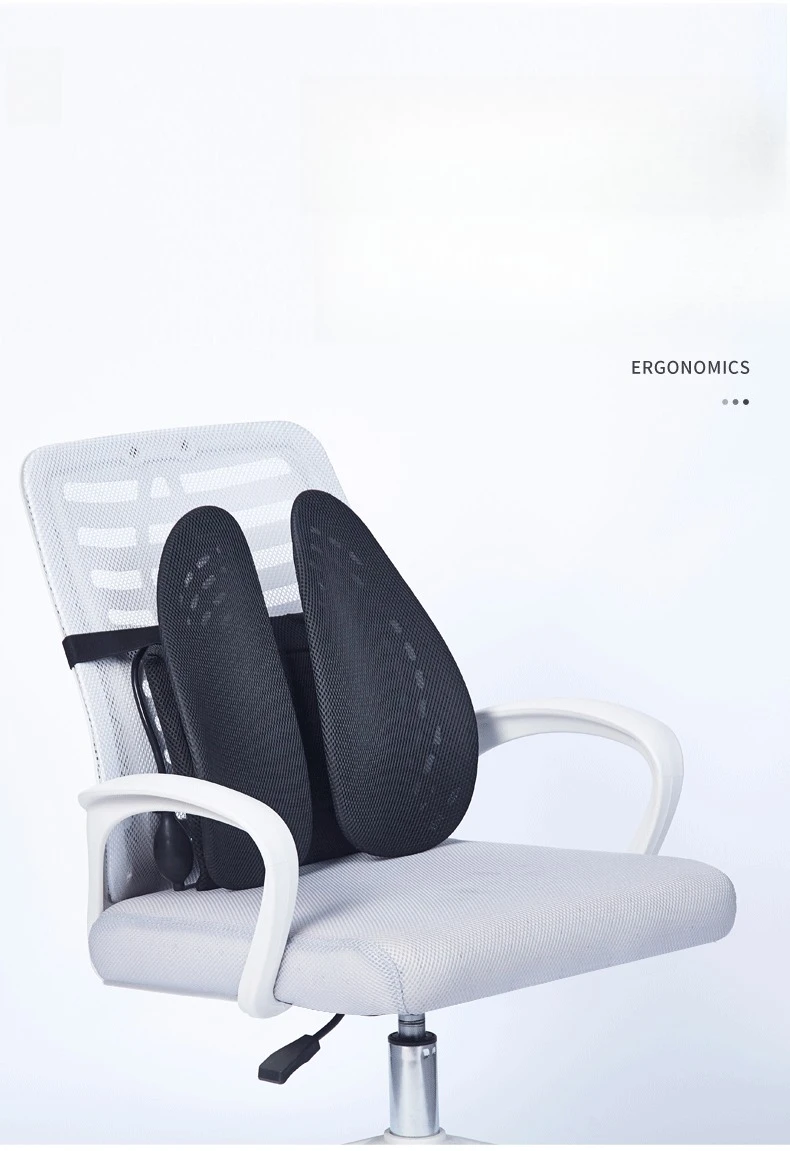 

Ergonomic Lumbar SupportCushion Office Car Seat Back Pain Relief Long ime SittingDrivingComfortPillowAdjustable PostureCorrector