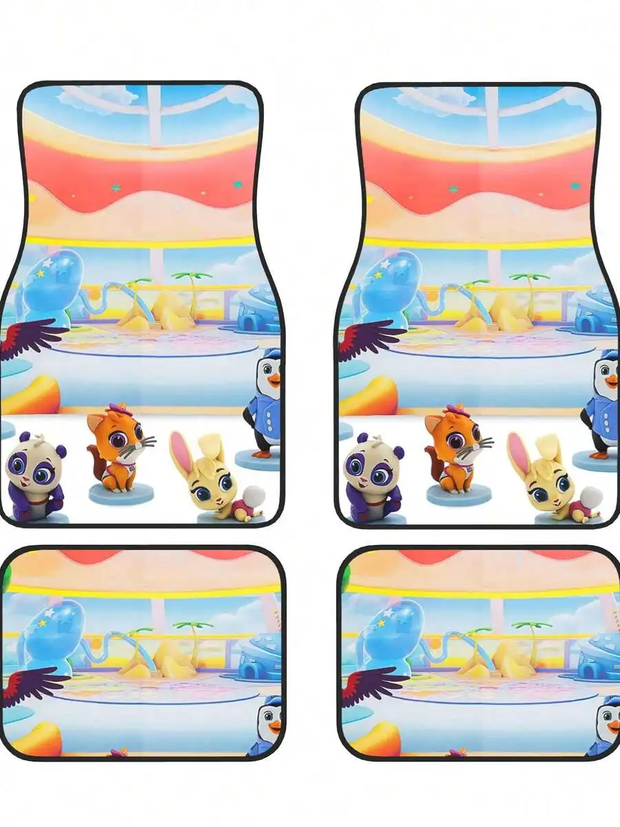 

4-Piece Custom Printed All-Weather Floor Mats - Universal Fit For Suv, Truck, Van| Easy Clean