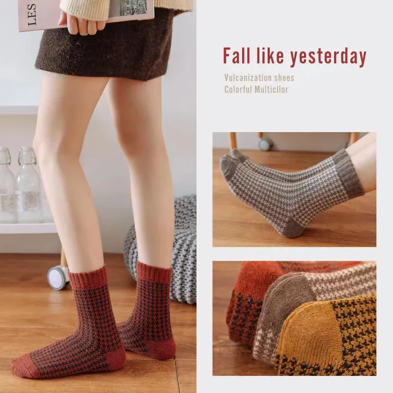 Pregnant Women Loose-rolled Autumn Winter Warmer Thicken Thermal Wool Cashmere Snow CasualWool Socks 10pair/lot