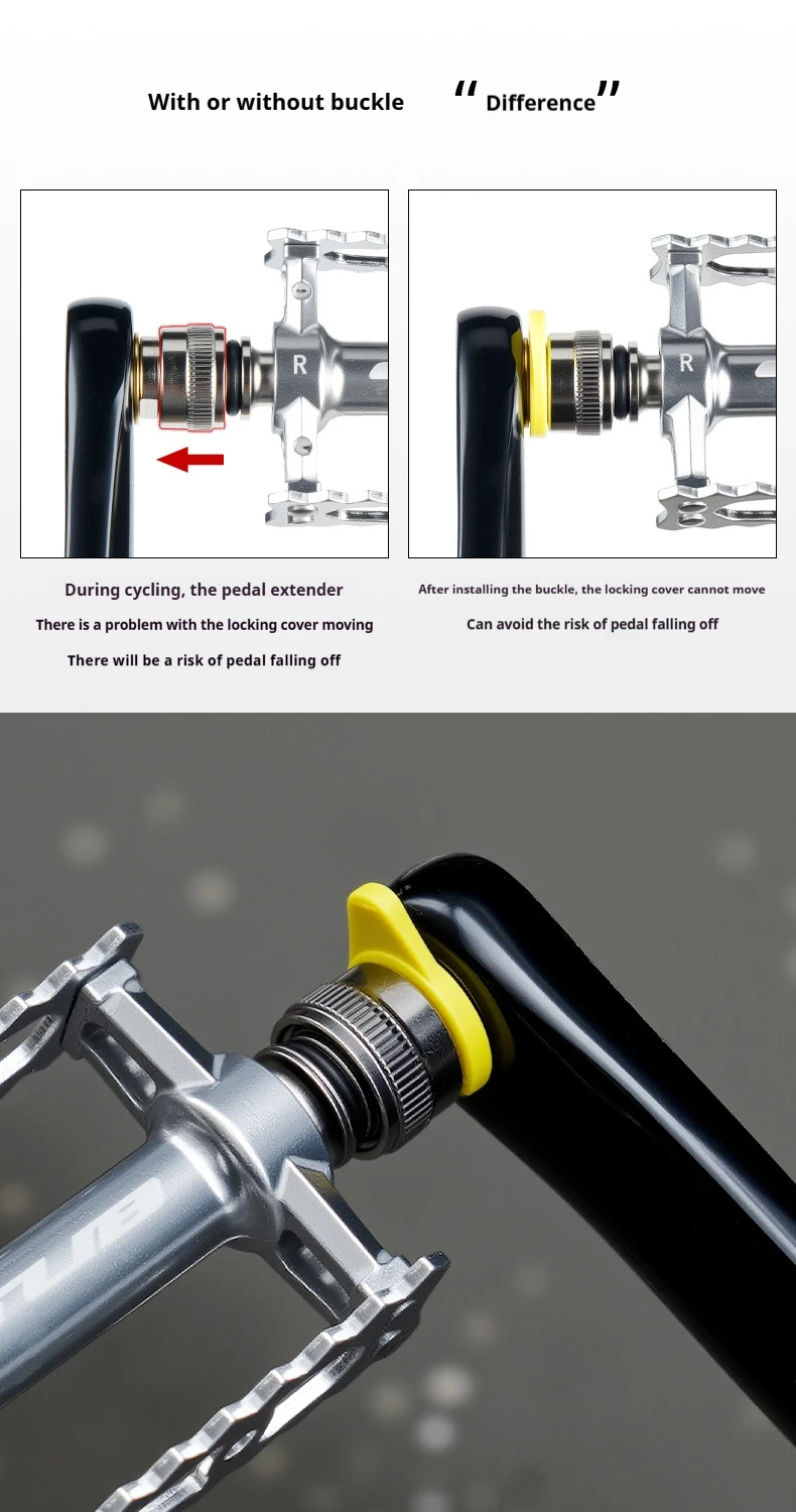 GUB QR006 Schnellspann-Faltpedale im Retro-Stil mit 3 gedichteten Lagern, ultraleichte Aluminiumlegierung, rutschfeste MTB-Fahrradpedale – Detail 9