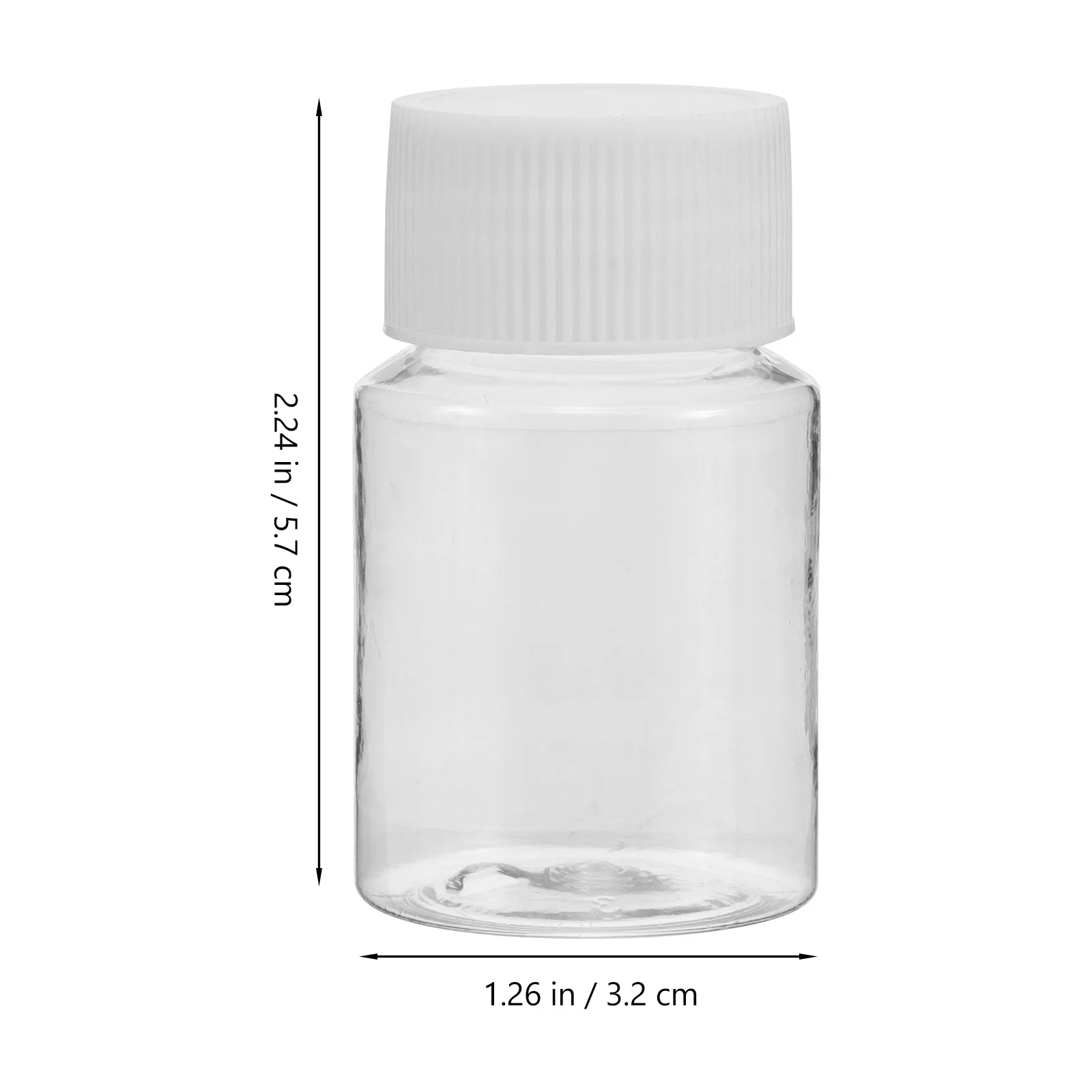 6 قطع من زجاجات الأدوية البلاستيكية الشفافة، قوارير كبسولة، حاويات تخزين صغيرة شفافة، منظم سائل محمول للسفر #2