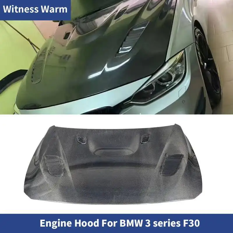 

For Bmw 3 Series F30 316 320 325 335 Carbon Fiber/frp Front Engine Hood Cover Bonnet Hoods 2012-2018