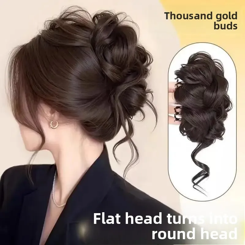 Extensiones de cabello Cola de Caballo Peluca de pelo largo de fibra asiática Paquetes de cabello Pinzas para el cabello Herramientas de extensiones de cabello para el cuidado del cabello de las mujeres