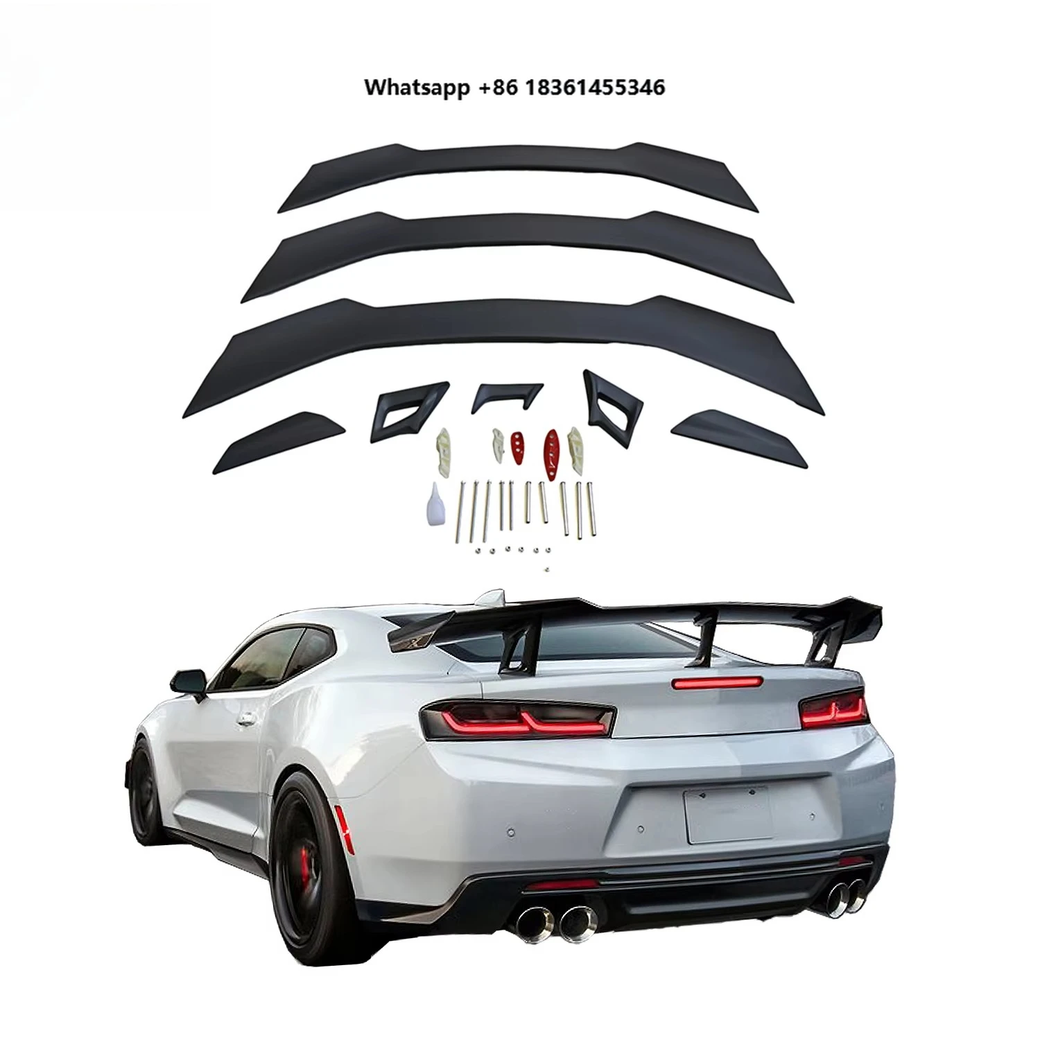

For Camaro 2016-2018 STROVAN 1LE Style ABS Rear Wing Aluminum Spoiler