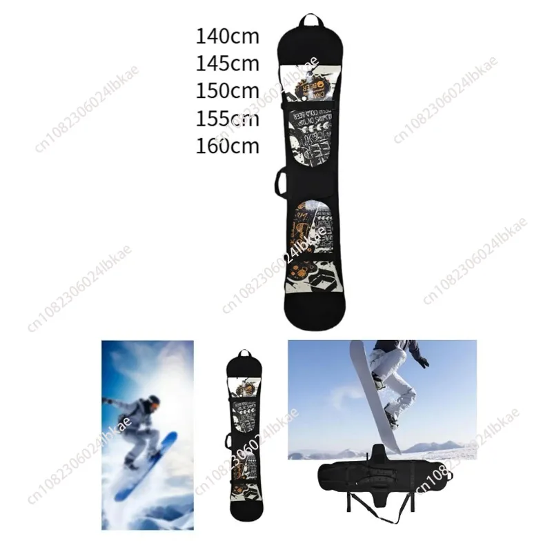Snowboard Cover Sleeve Case Backpack Transport Water Resistant Lightweight Carry Case Travel Bag Snowboard Bag for Winter Sport