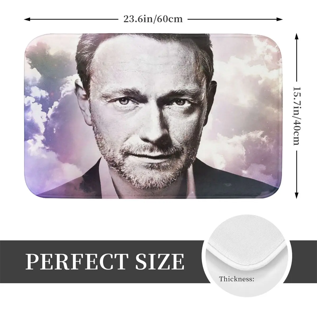 Legend Christian Lindner Minister Of Finance Anti-slip Doormat Floor Mat Carpet Rug for Kitchen Entrance Bathroom Footpad Mats