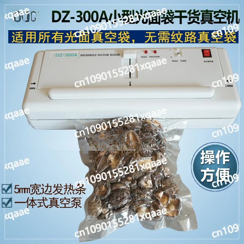 DZ-300A Small Smooth Flat Bag Vacuum Packaging Machine, Household Vacuum Sealing Machine, Food Vacuum Machine